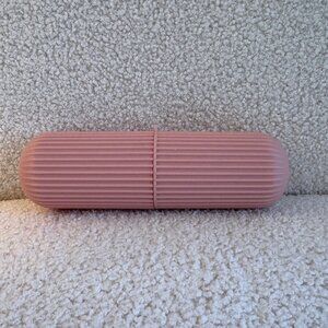 Portable Travel Toothbrush Case - Pink